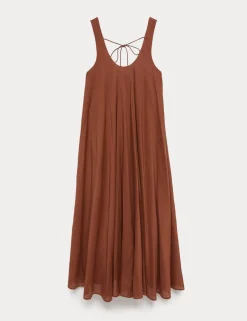 Pure Cotton Maxi Volume Beach Dress