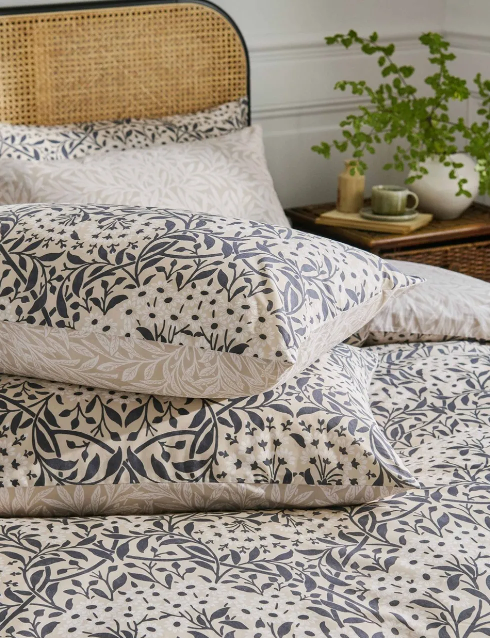 Pure Cotton Michaelmas Daisy Bedding Set