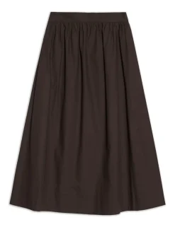 Pure Cotton Midaxi A-Line Skirt
