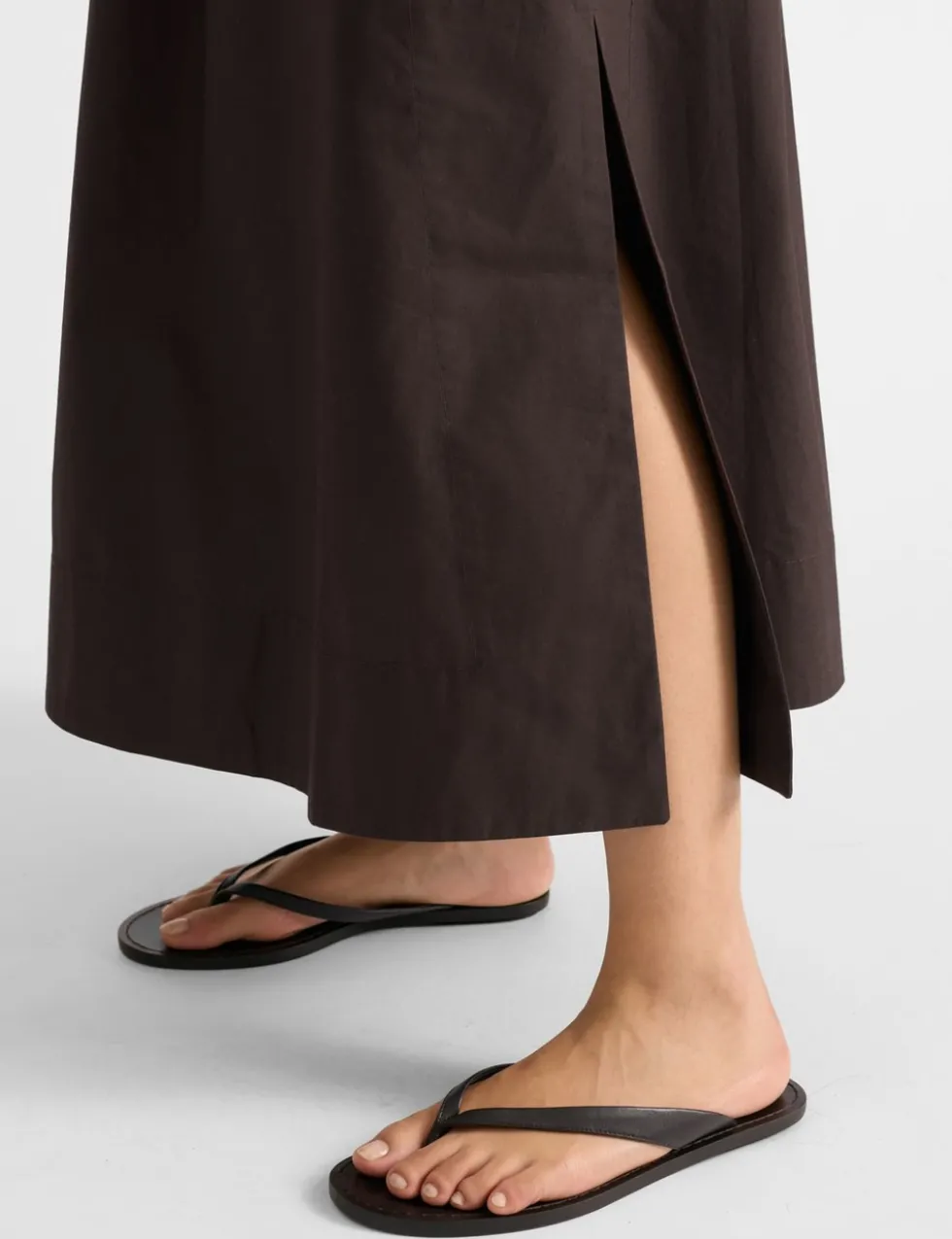 Pure Cotton Midaxi A-Line Skirt