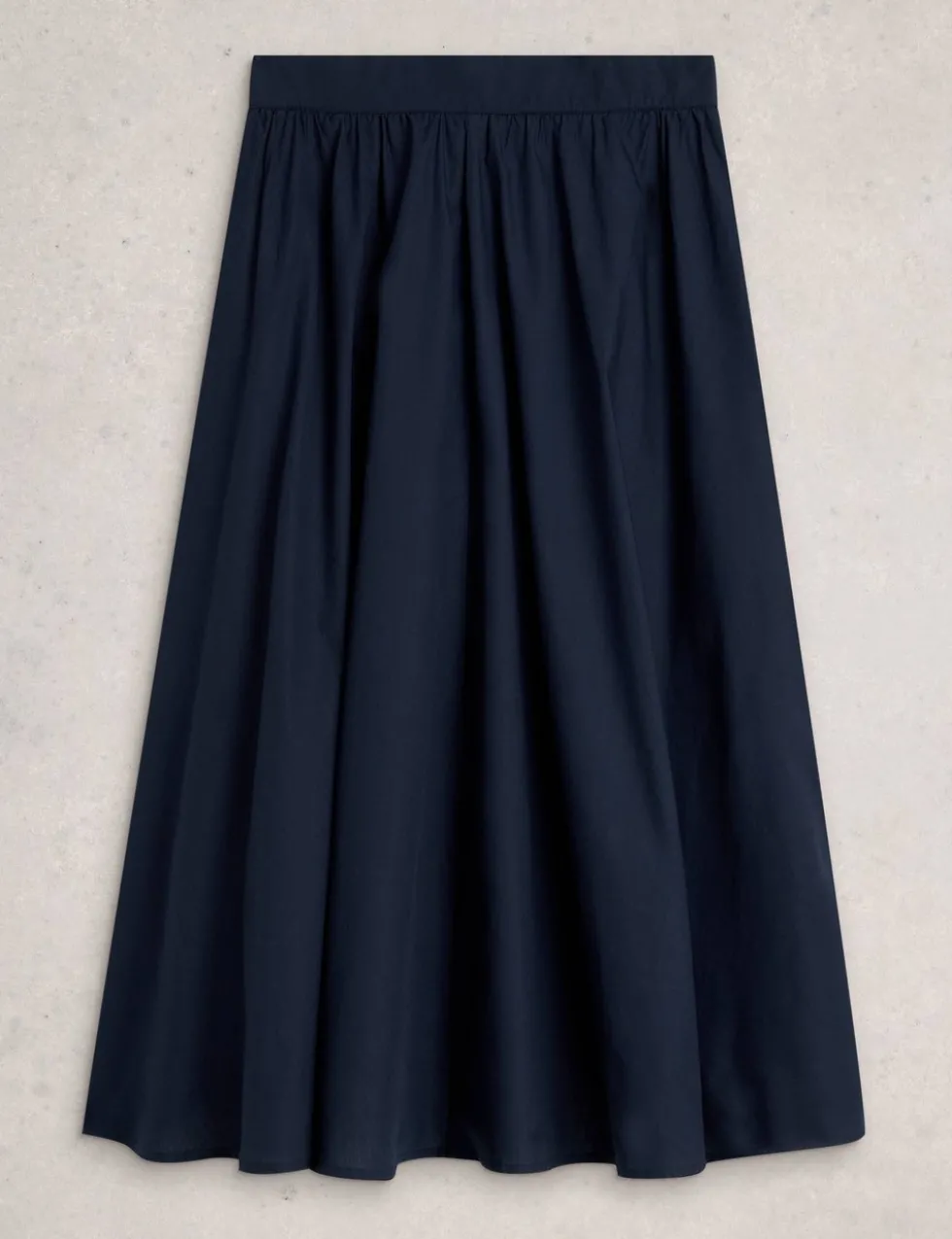 Pure Cotton Midi A-Line Skirt