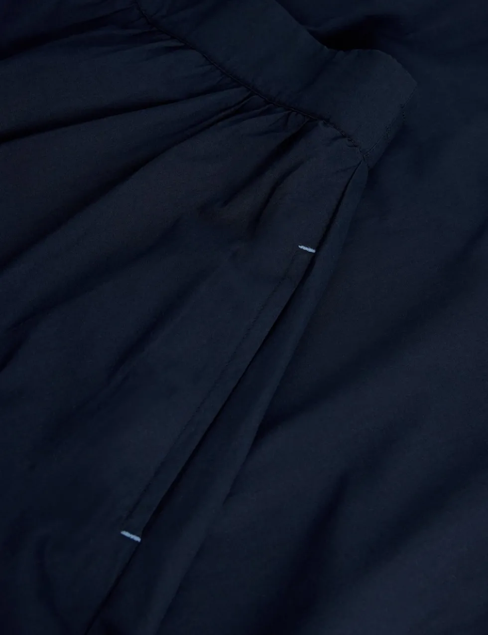 Pure Cotton Midi A-Line Skirt