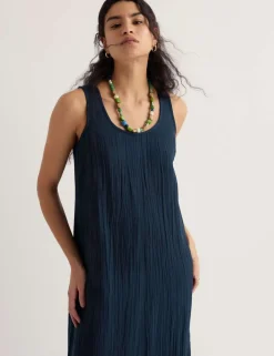 Pure Cotton Midi Shift Dress