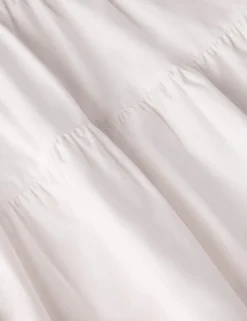 Pure Cotton Midi Tiered Skirt