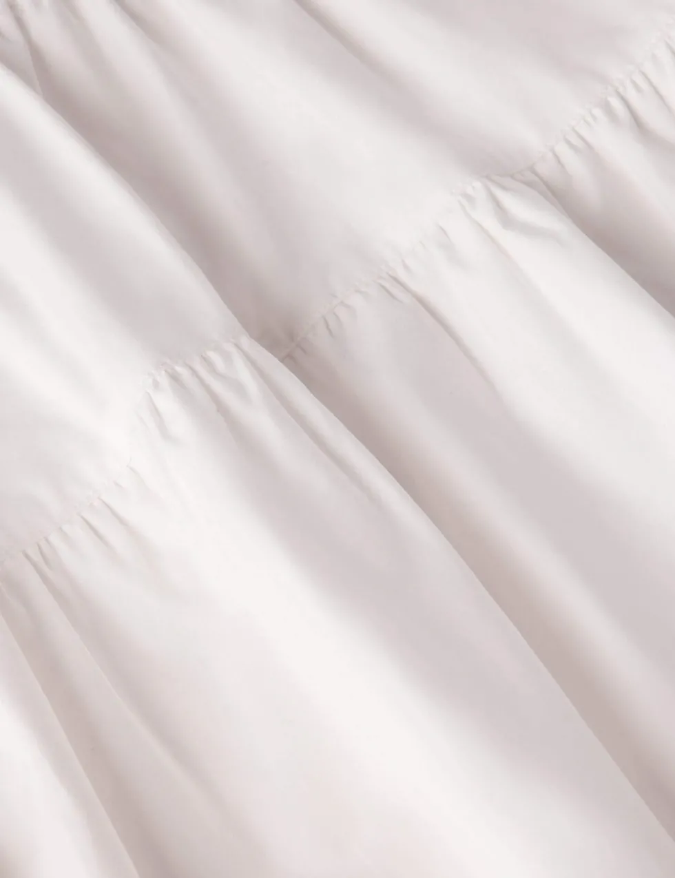 Pure Cotton Midi Tiered Skirt