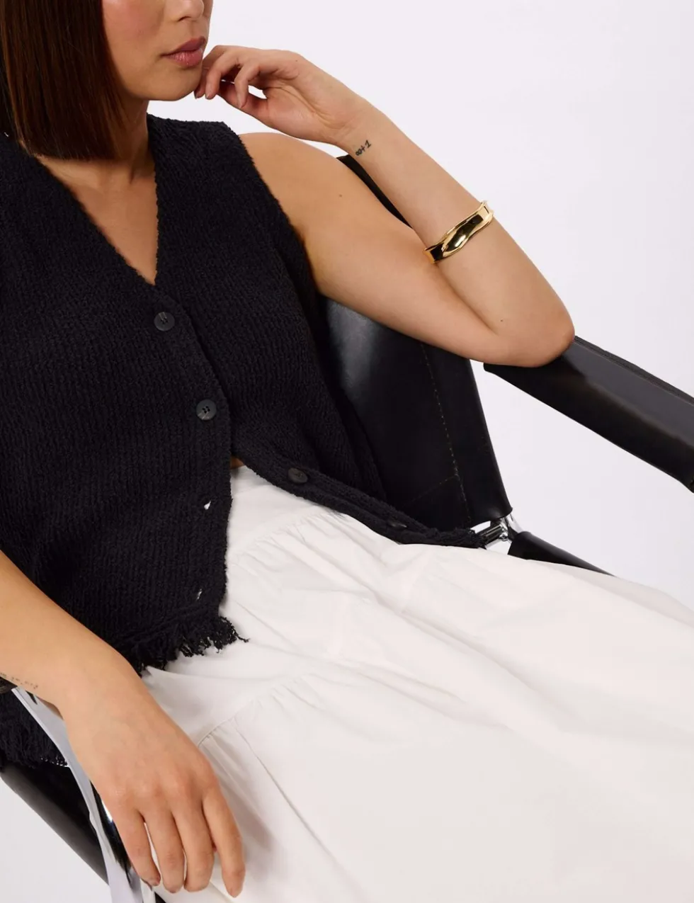 Pure Cotton Midi Tiered Skirt