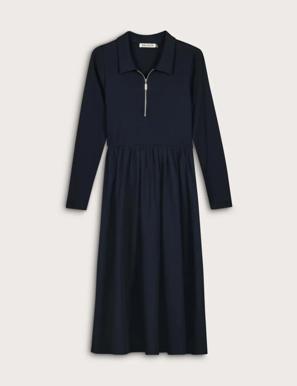 Pure Cotton Midi Waisted Dress