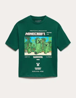 Pure Cotton Minecraft™ Graphic T-Shirt (6-16 Yrs)