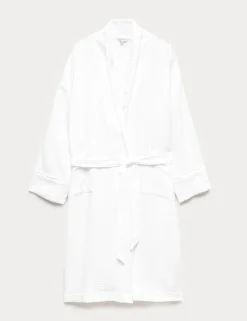 Pure Cotton Muslin Dressing Gown