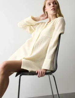 Pure Cotton Muslin Nightshirt