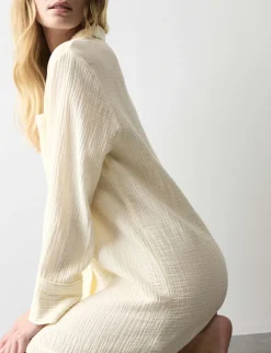 Pure Cotton Muslin Nightshirt
