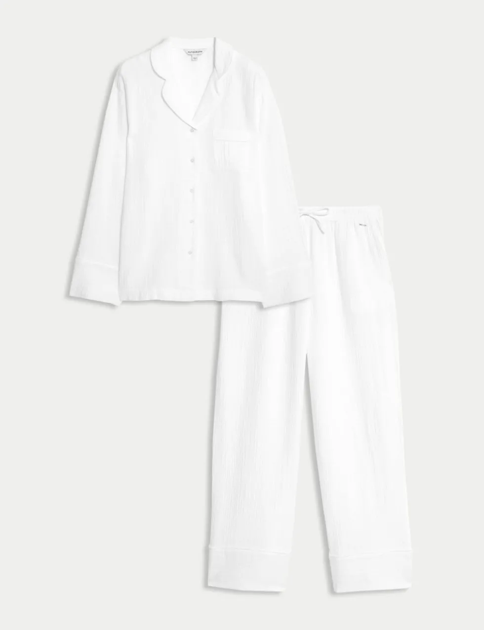 Pure Cotton Muslin Revere Pyjama Set