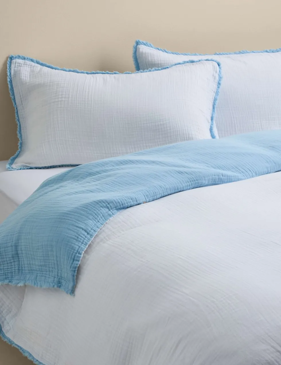 Pure Cotton Muslin Reversible Bedding Set