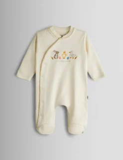 Pure Cotton My First Easter Sleepsuit (0-12 Mths)