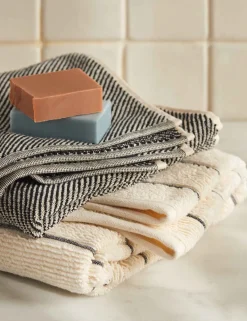 Pure Cotton Narrow Striped Towel