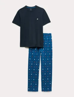 Pure Cotton Nautical Print Pyjama Set
