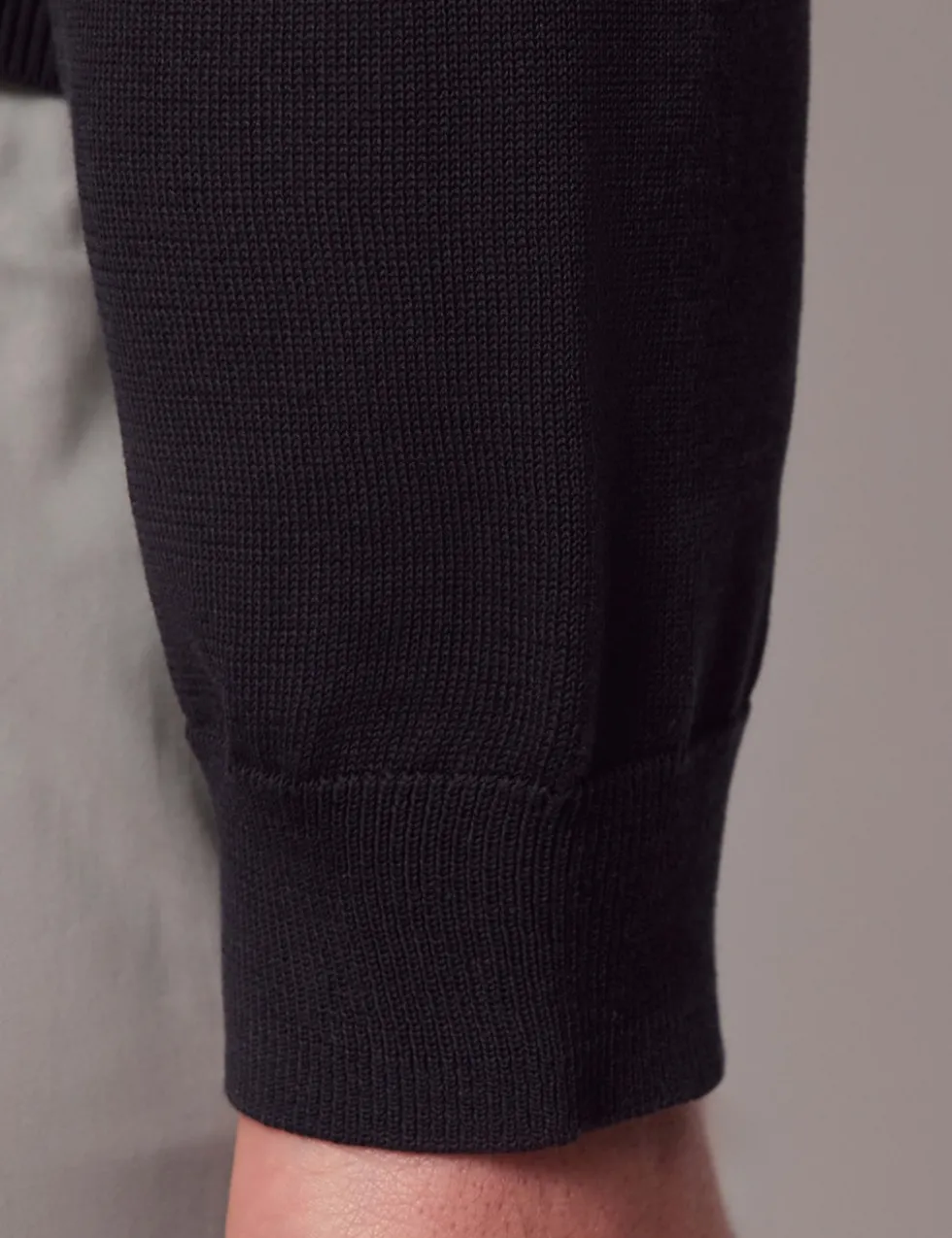 Pure Cotton Open Collar Knitted Polo Shirt