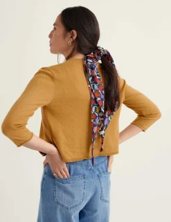 Pure Cotton Open Front Cardigan