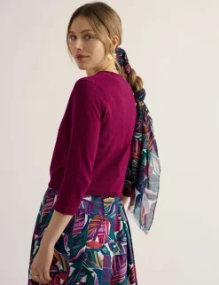 Pure Cotton Open Front Cardigan