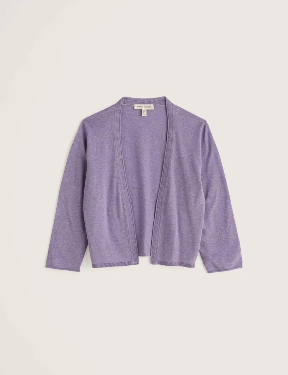 Pure Cotton Open Front Cardigan