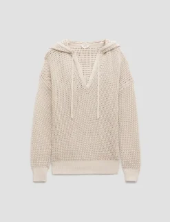 Pure Cotton Openstitch V-Neck Hoodie