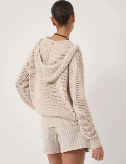 Pure Cotton Openstitch V-Neck Hoodie