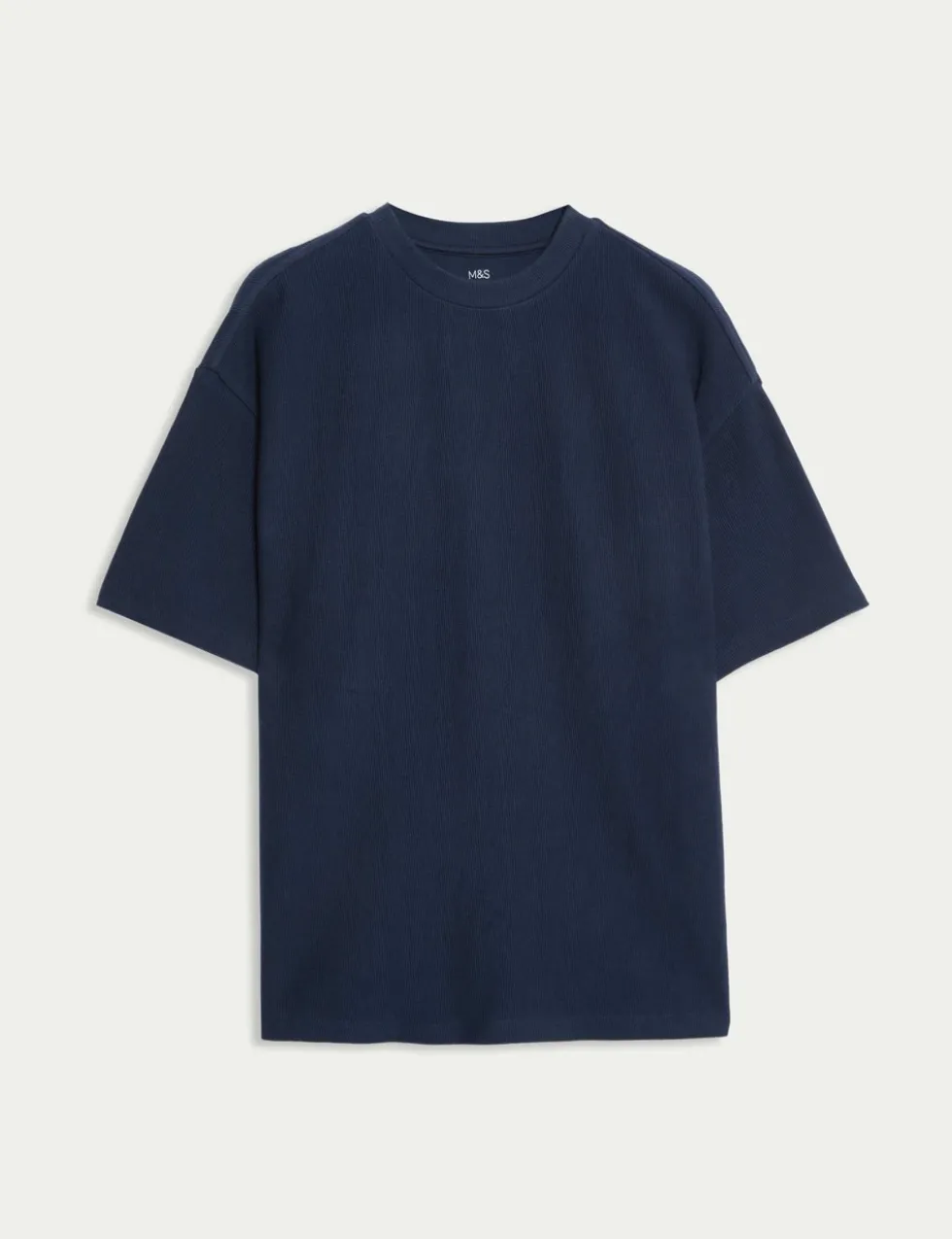 Pure Cotton Ottoman Textured T-shirt (6-16 Yrs)