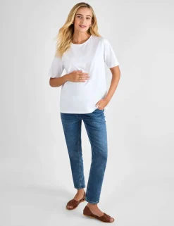 Pure Cotton Oversized Maternity T-Shirt