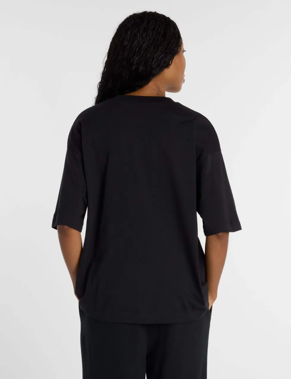 Pure Cotton Oversized Script Graphic T-Shirt
