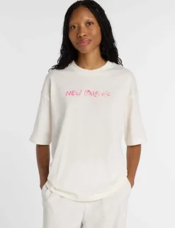 Pure Cotton Oversized Script Graphic T-Shirt
