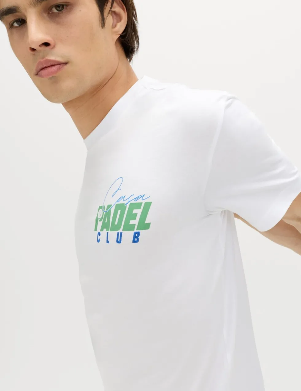 Pure Cotton Padel Graphic Crew Neck T-Shirt