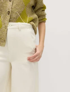 Pure Cotton Palazzo Trousers