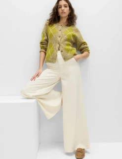 Pure Cotton Palazzo Trousers