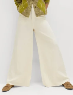 Pure Cotton Palazzo Trousers