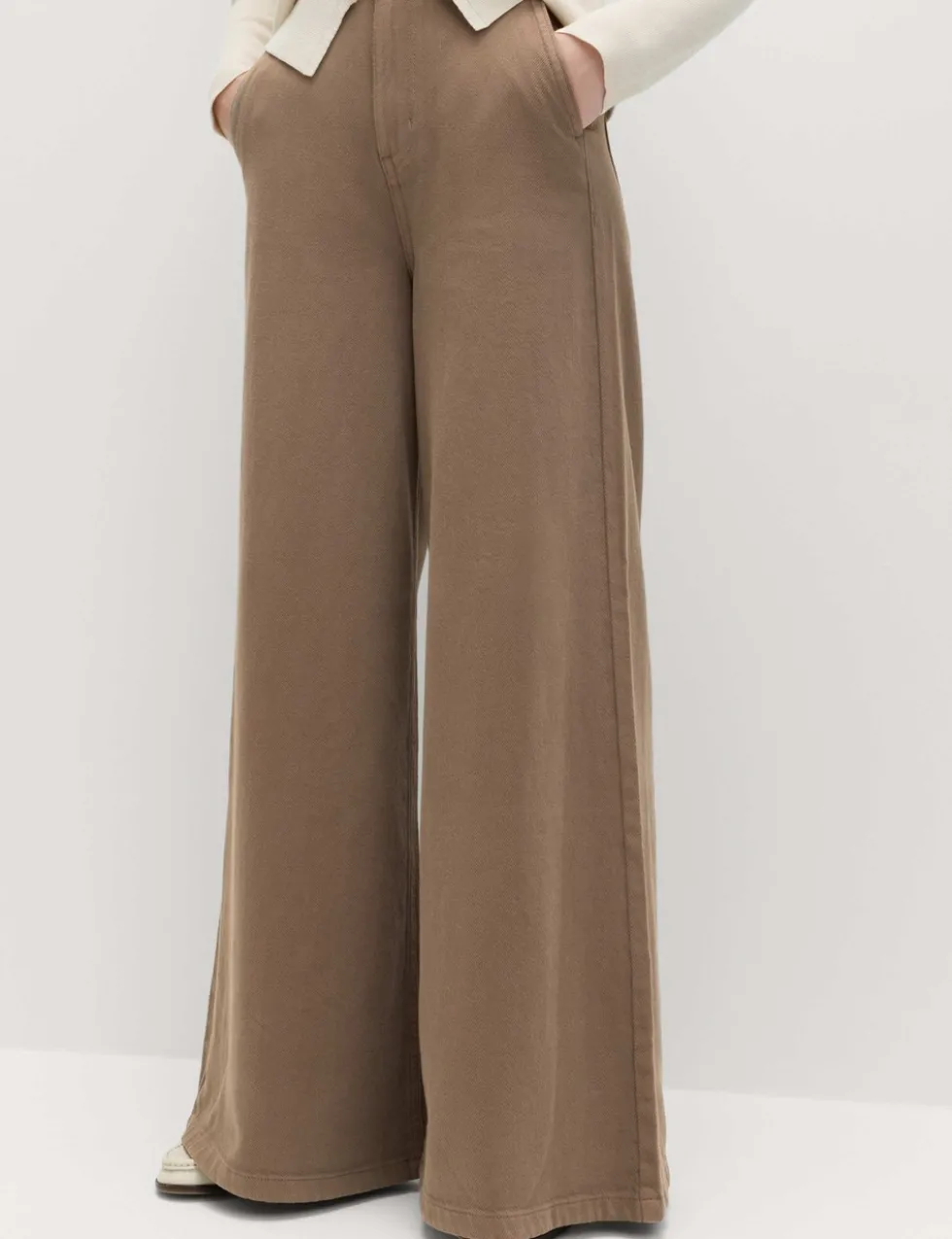 Pure Cotton Palazzo Trousers