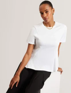 Pure Cotton Panel Detail Top