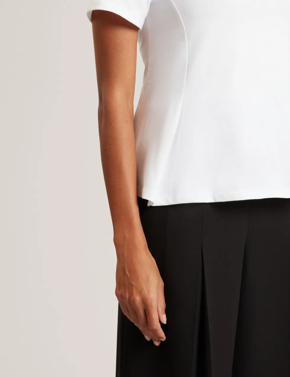 Pure Cotton Panel Detail Top