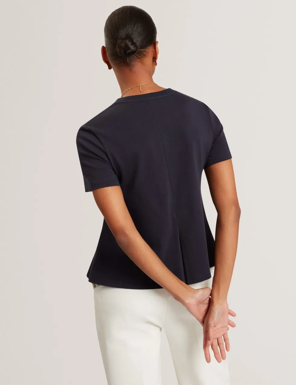 Pure Cotton Panel Detail Top