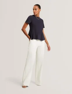 Pure Cotton Panel Detail Top