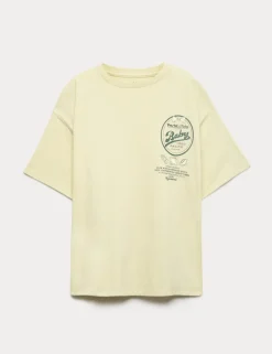 Pure Cotton Pasta Graphic T-Shirt (6-16 Yrs)