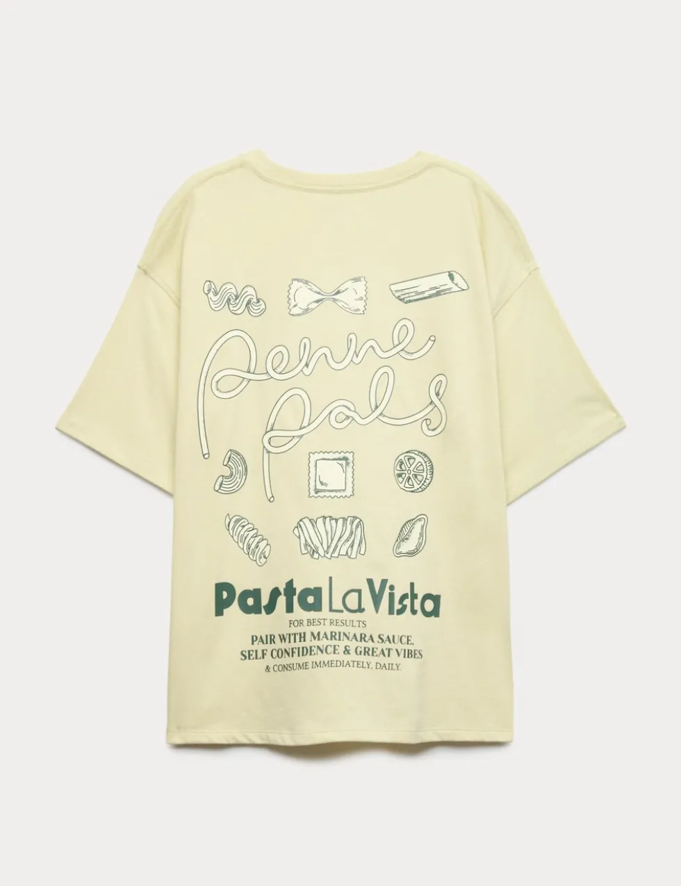 Pure Cotton Pasta Graphic T-Shirt (6-16 Yrs)