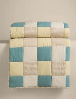 Pure Cotton Patchwork Bedspread