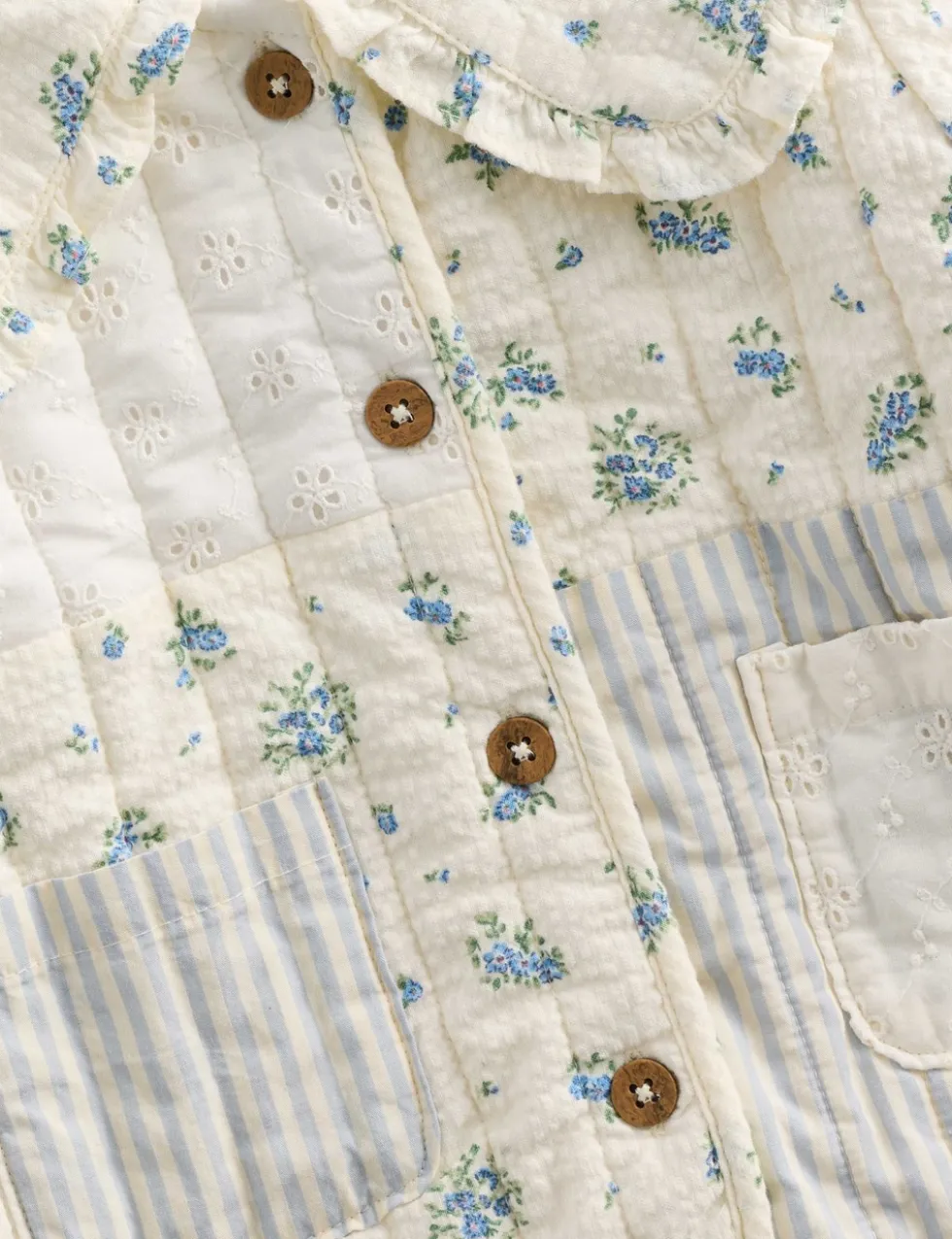 Pure Cotton Patchwork Jacket (0-5 Yrs)