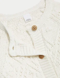 Pure Cotton Patterned Cardigan (0-3 Yrs)