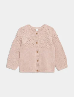 Pure Cotton Patterned Cardigan (0-3 Yrs)