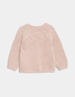 Pure Cotton Patterned Cardigan (0-3 Yrs)