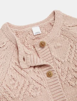 Pure Cotton Patterned Cardigan (0-3 Yrs)