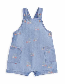 Pure Cotton Patterned Dungarees (0-3 Years)