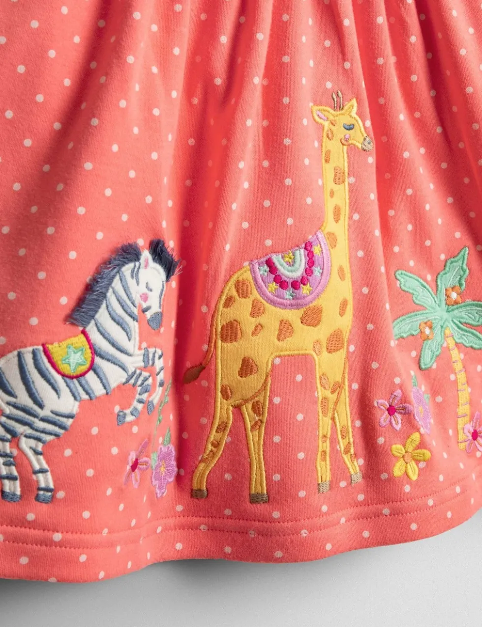 Pure Cotton Patterned Round Neck Dress