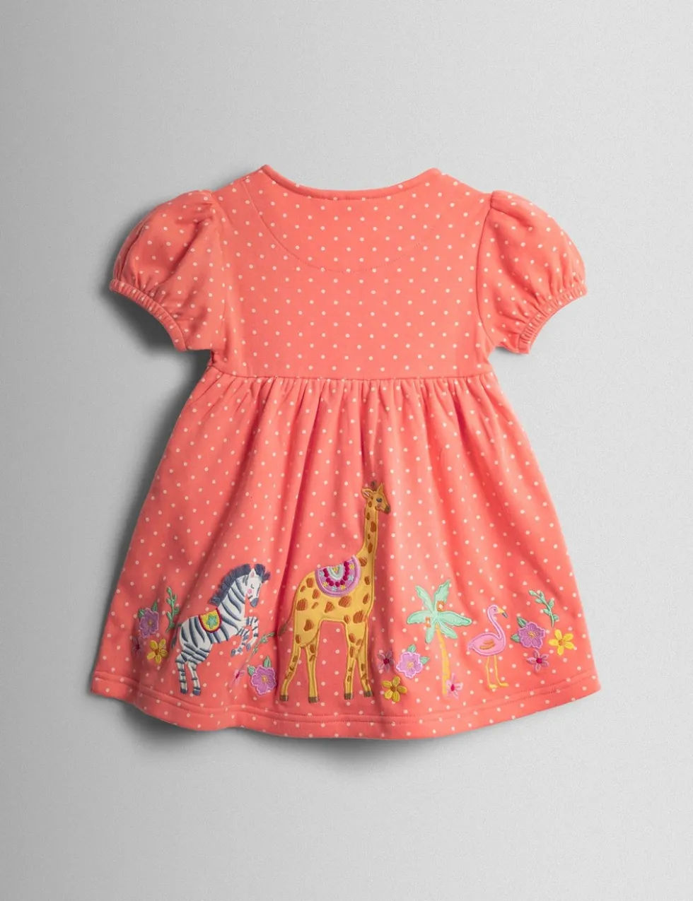 Pure Cotton Patterned Round Neck Dress